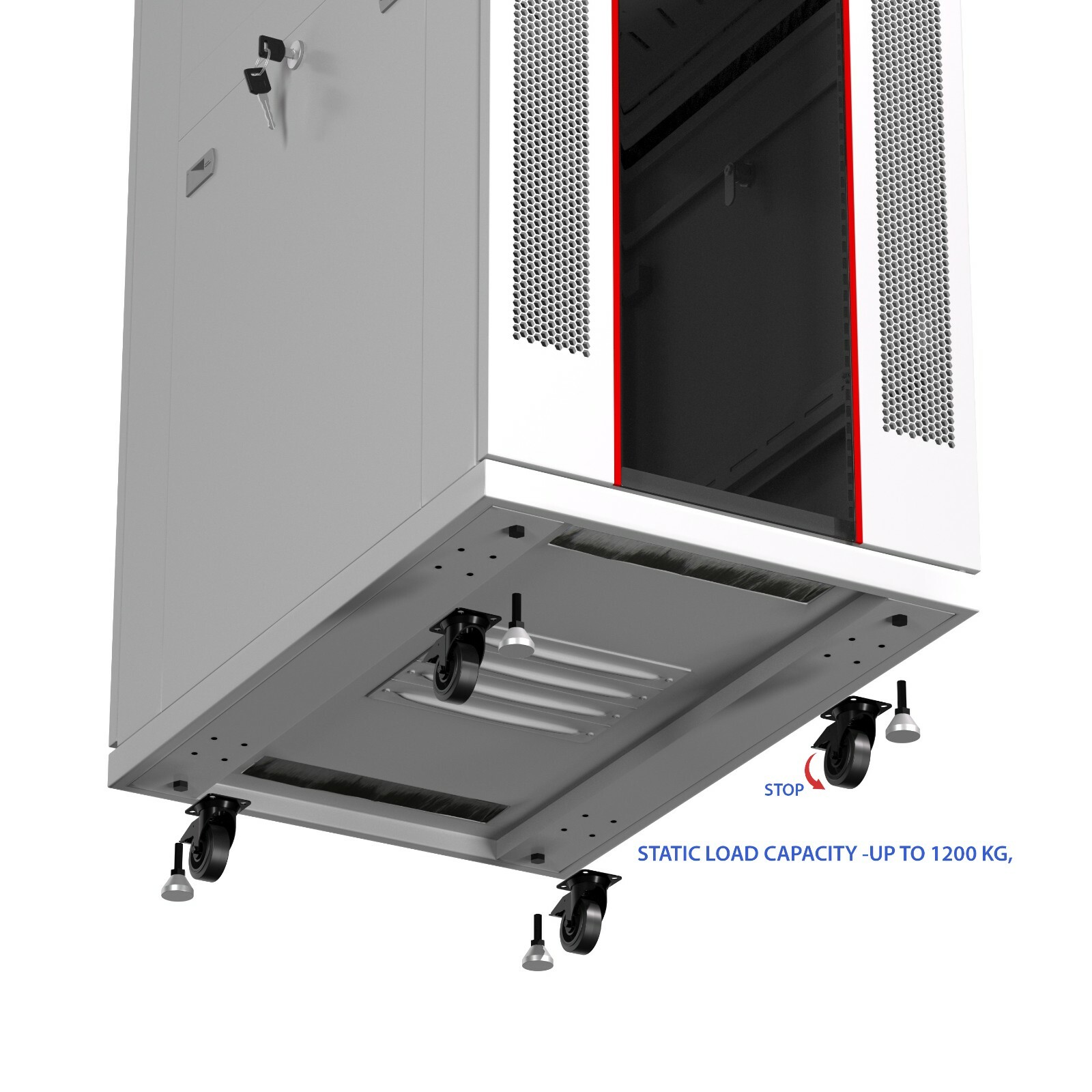 18U Server Rack IT Cabinet Data Network Rack Enclosure – 35-Inch Deep Rack Stand