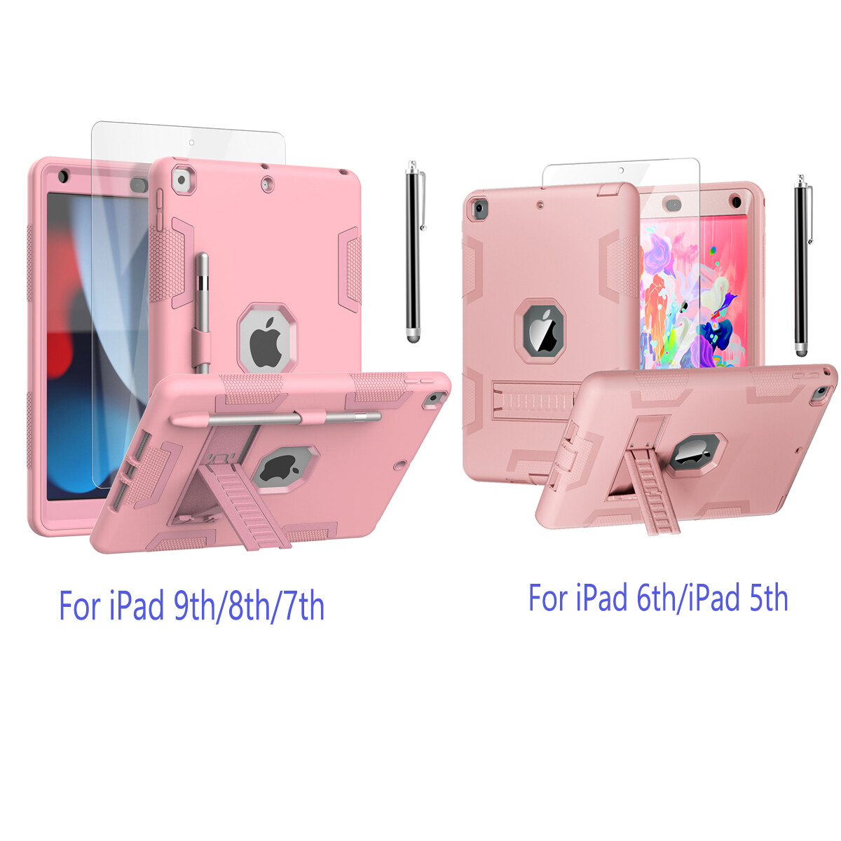 For Apple iPad 9th 8th 7th 6th 5th Generation Case Shockproof Heavy Duty Cover