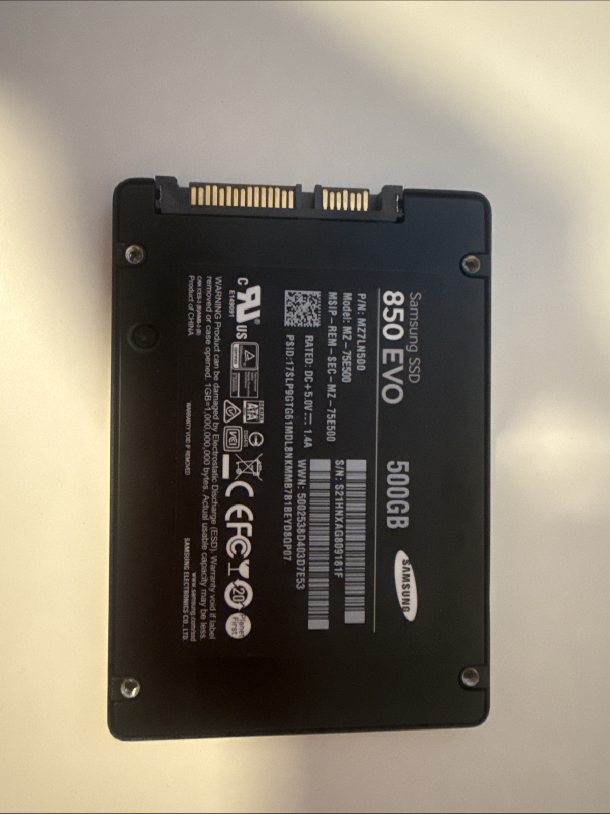 Samsung 500 GB,Internal,2.5 inch (MZ75E500) Hard Drive