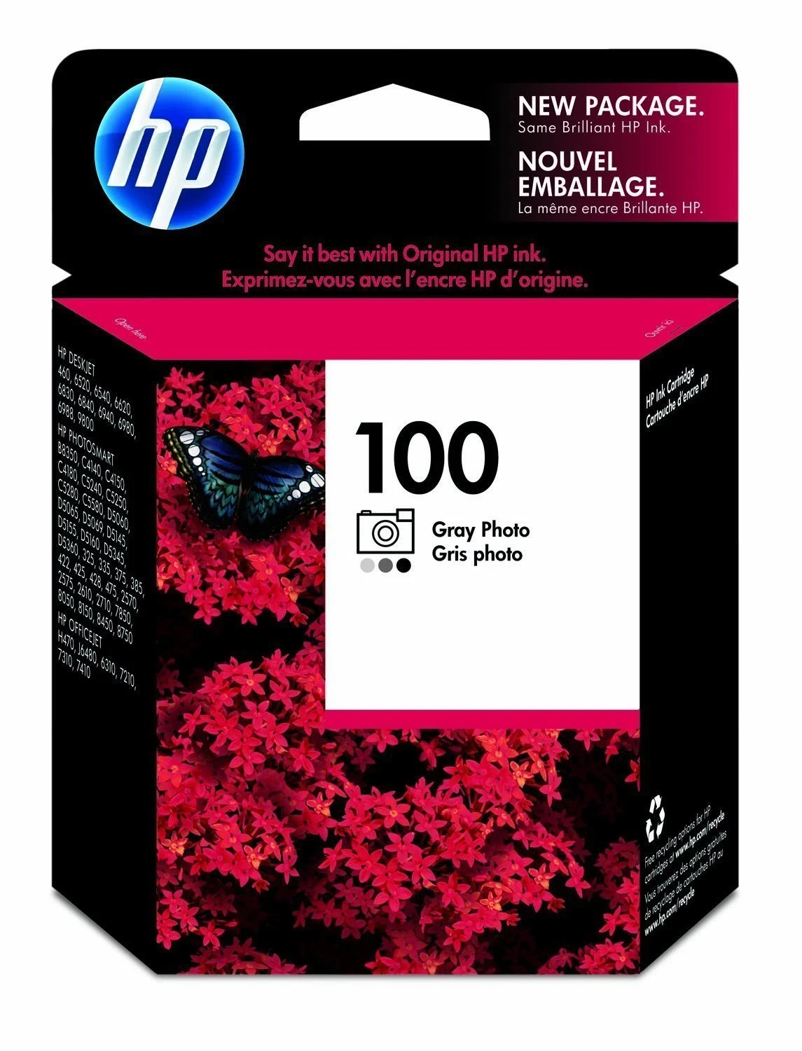New ! GENUINE NEW HP 100 (C9368AN) Photo Gray Ink Cartridge Exp 10/2014