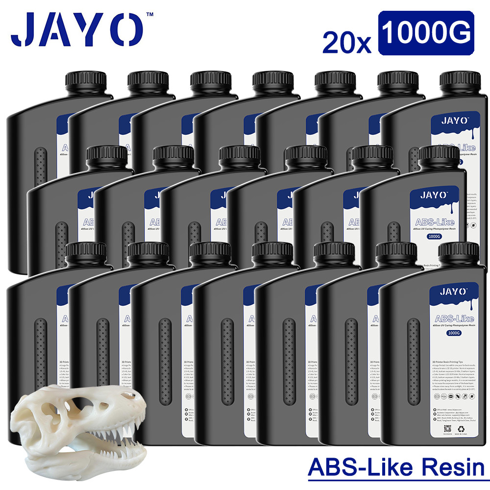 JAYO 20KG ABS-Like Resin White 1KG/Set 405nm UV LCD 3D Printer Photopolymer
