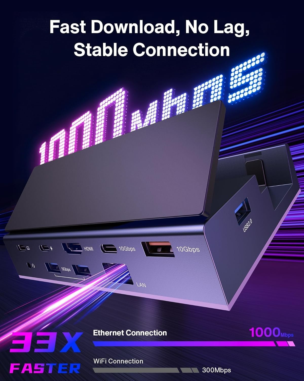 Ultimate 14-in-1 RGB Docking Station for Gaming Consoles