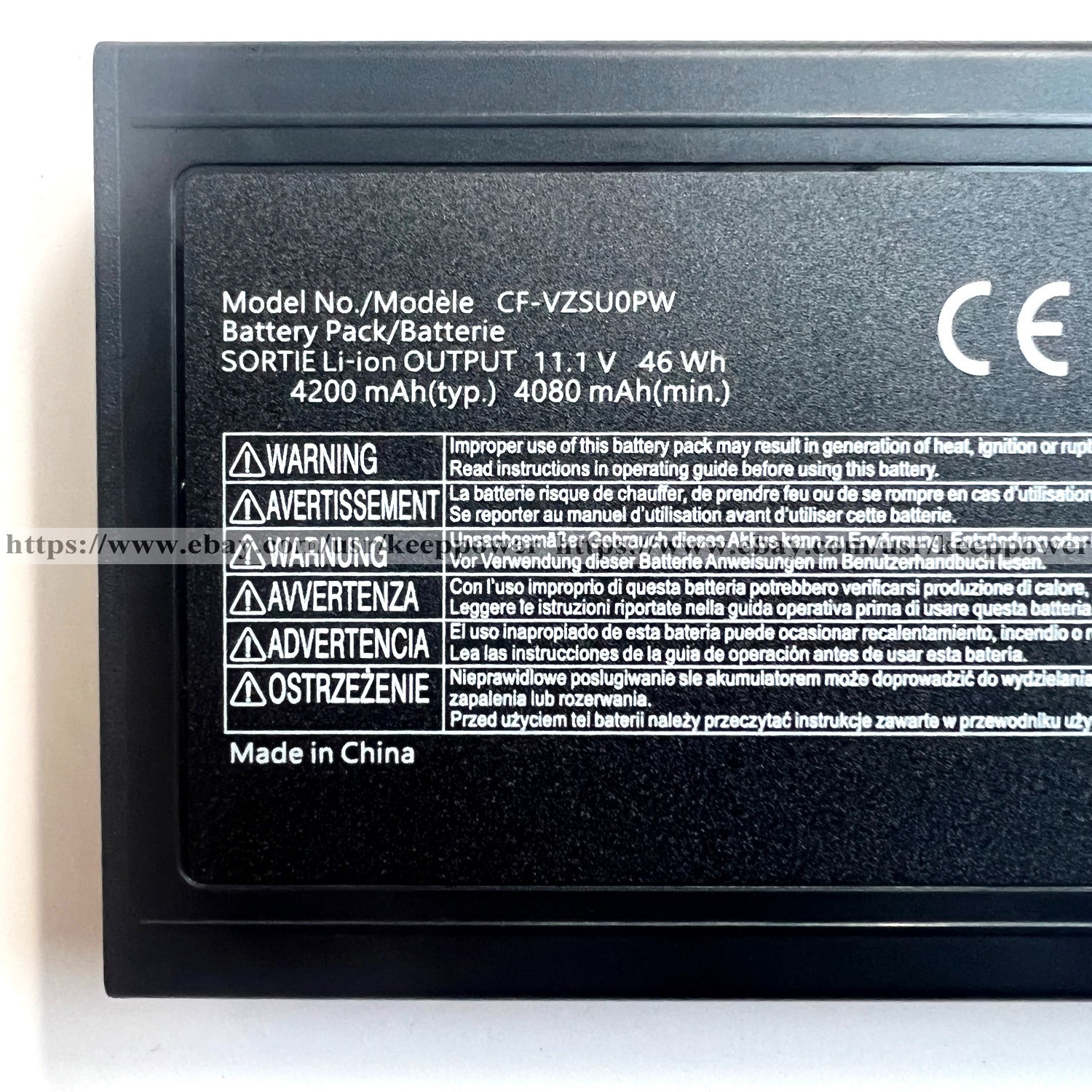 New 46Wh CF-VZSU0PW Battery For Panasonic Toughbook CF-54 MK1 MK2 MK3 CF-VZSU0PR
