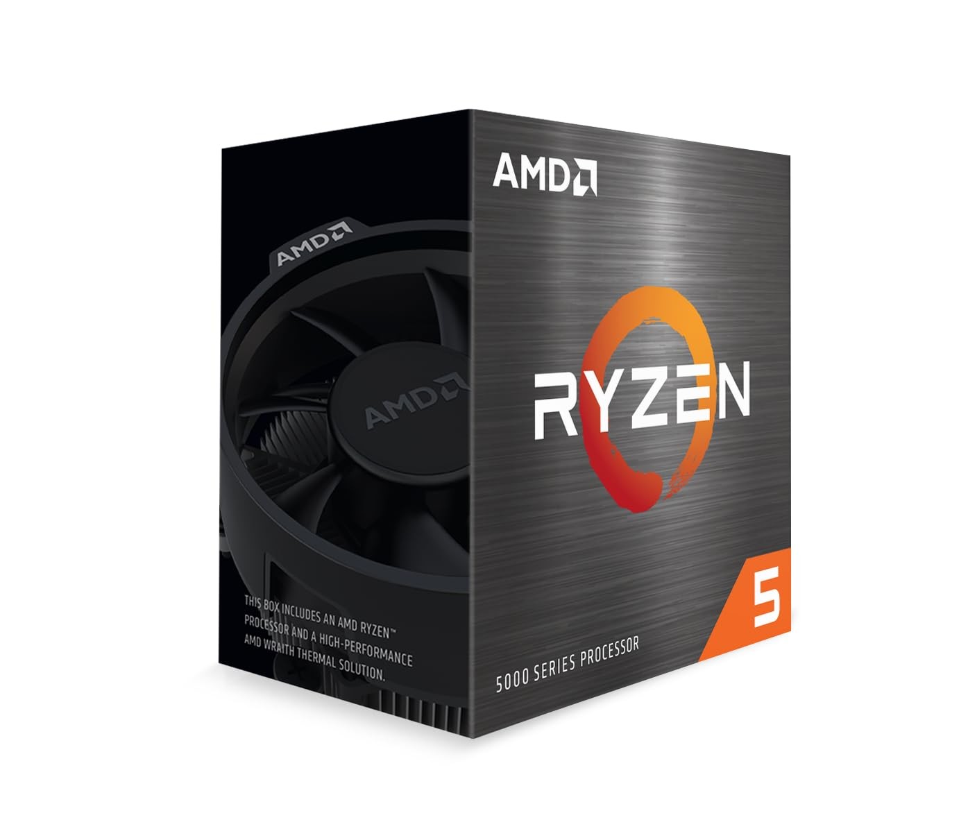 AMD Ryzen 5 5500 6-Core, 12-Thread Unlocked Desktop Processor Ceramic Gray
