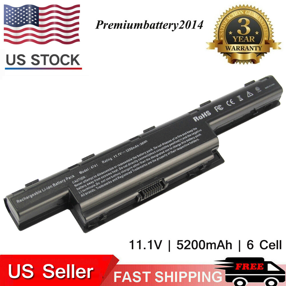 New Battery For Acer Aspire AS7741Z-4643 AS7741Z-4815 AS7741Z-4839 TM4740 5251