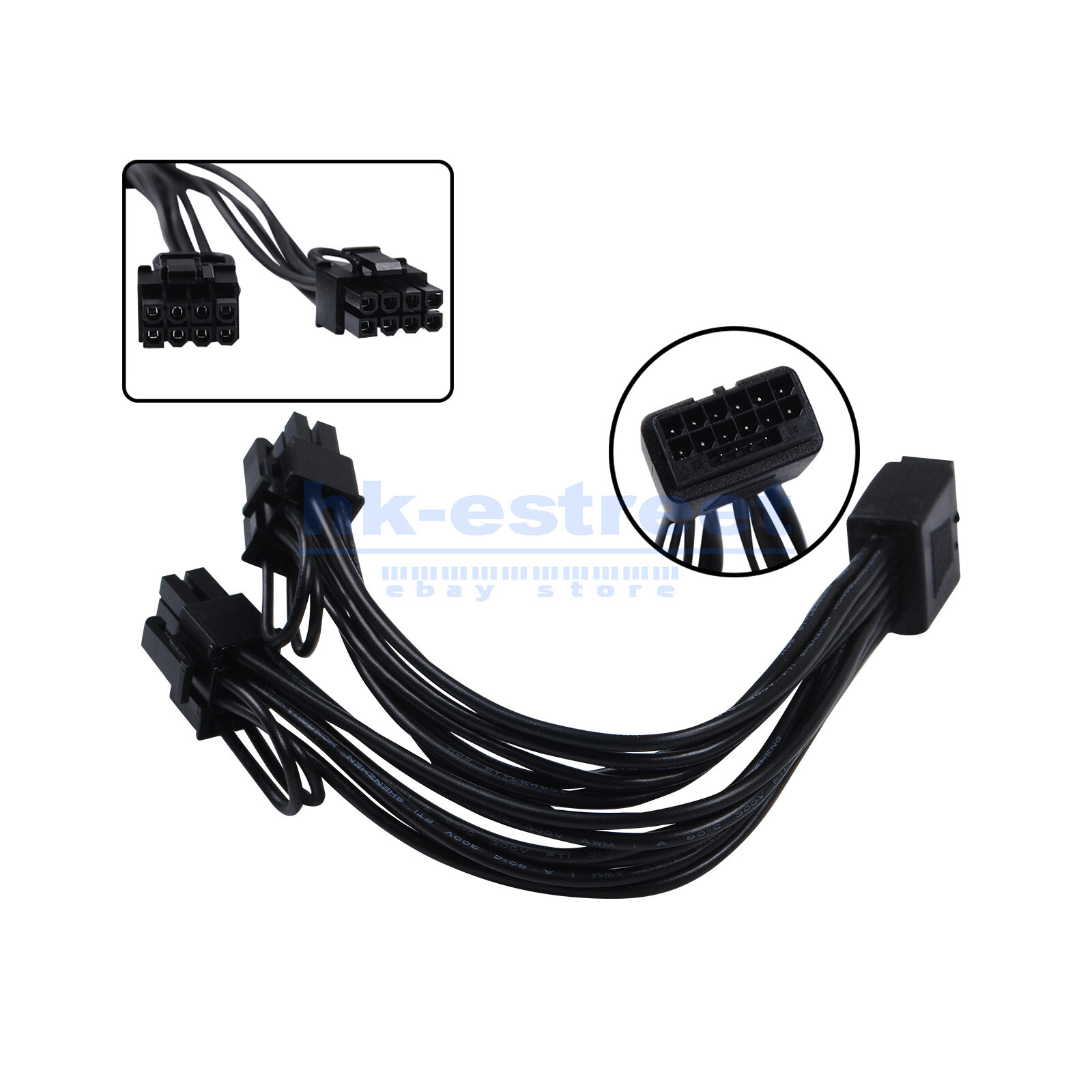 2x8Pin to 16Pin GPU Power Adapter Cable for NVIDIA RTX4090 RTX4080 Graphics Card