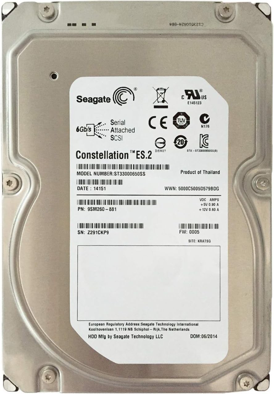 TESTED – Seagate ES.2 3TB 7200RPM 3.5″ SAS HDD – ST33000650SS