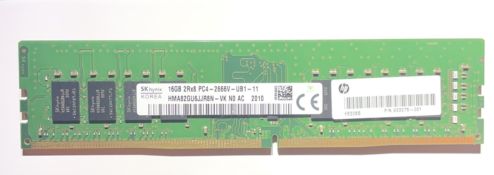 Hynix 16GB DDR4 3200AA PC4-25600 2Rx8 DIMM Desktop Memory RAM HMA82GU6CJR8N-XN
