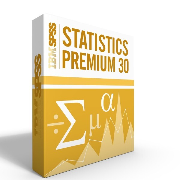 SPSS Statistics Grad Pack 30.0 PREMIUM-Windows or Mac – 12 month license
