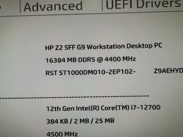 HP Z2 SFF G9 Workstation I7 12700 4.50ghz 16GB 1TB Sata NO Optical Linux Desktop