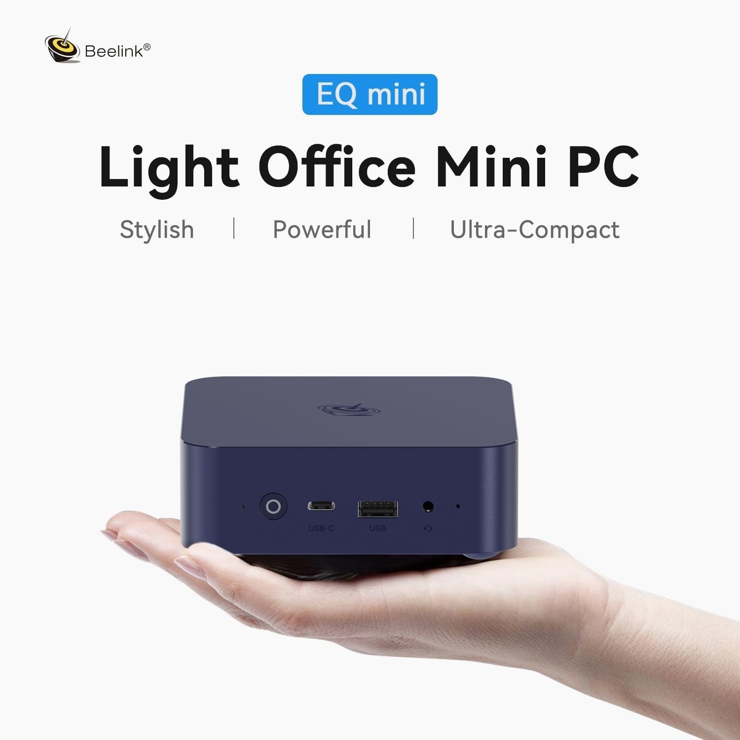 Beelink Mini PC, EQ Intel N150 (Up to 3.6GHz) 12GB LPDDR5 RAM 500GB SSD