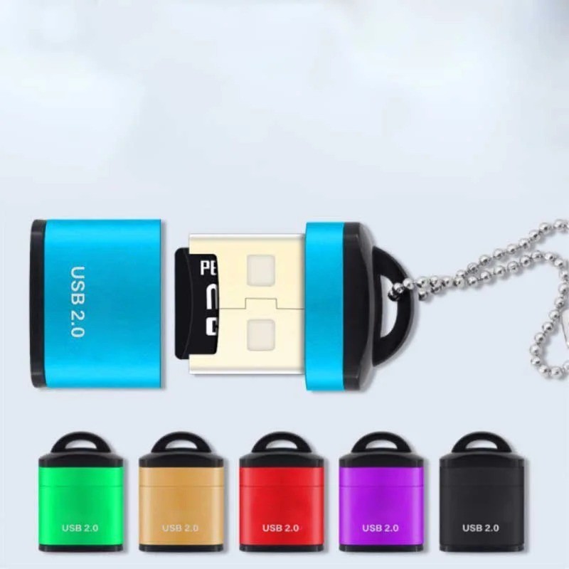 USB 2.0 Micro SD TF Card Reader Mini Memory Card Adapter for PC Laptop Mac