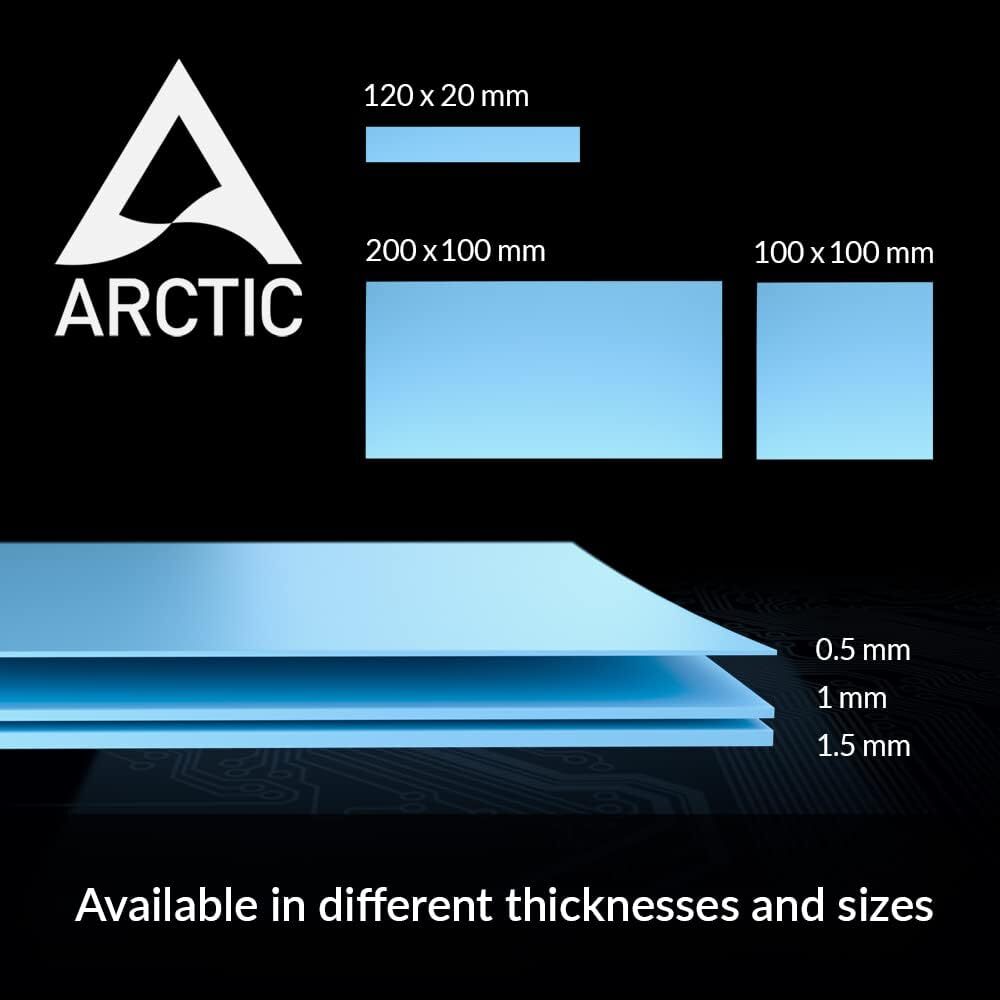 ARCTIC TP-3: Premium Performance Thermal Pad, 100 x 100 x 1.5 mm (1 Piece)