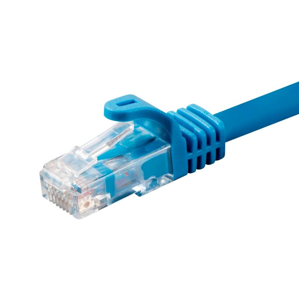 10 25 30 35 50 75 100FT Cat6 Ethernet RJ45 Patch Cable UTP Plenum 23AWG BLUE LOT