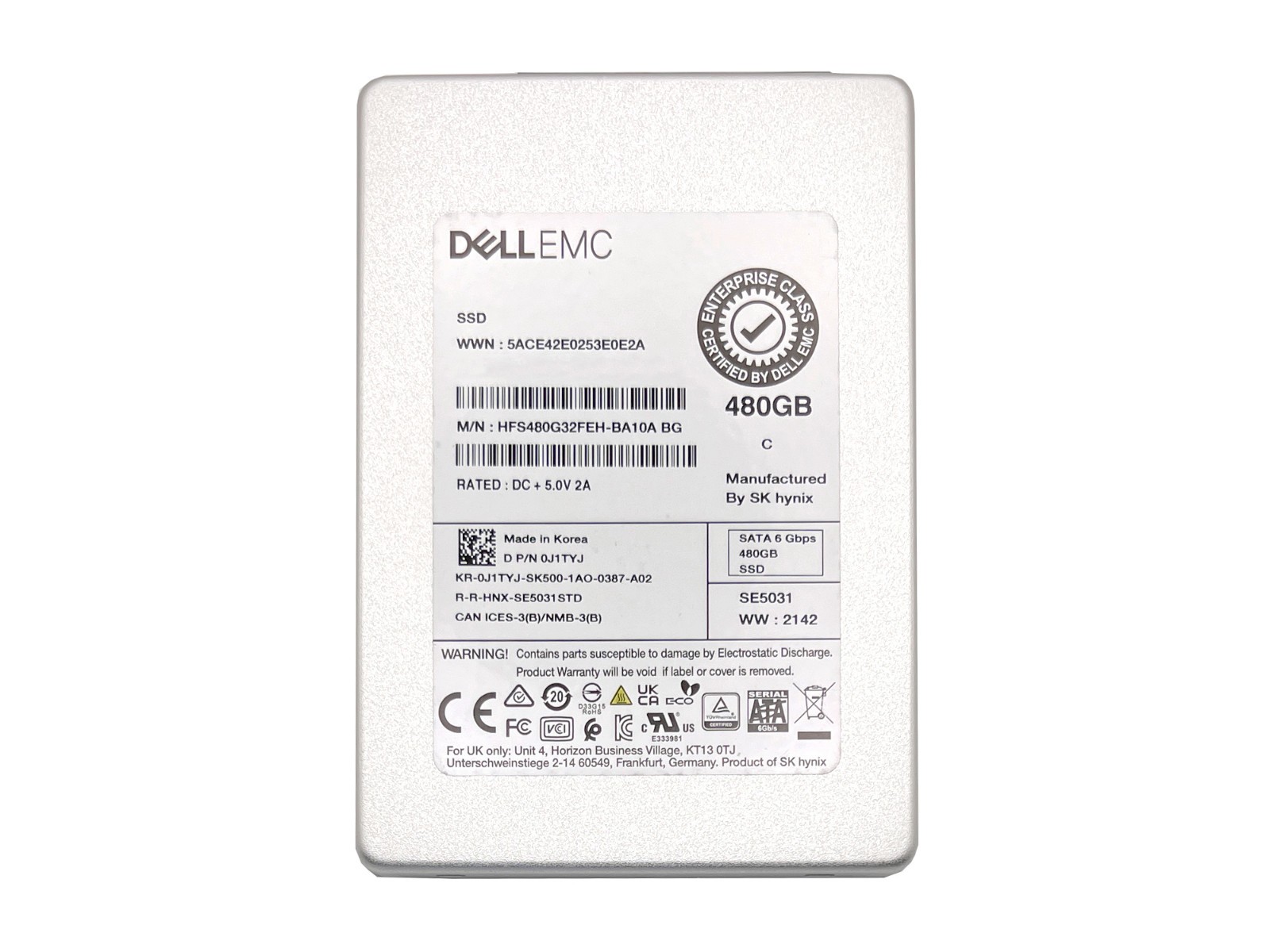 Major Brand 480GB 2.5″ SATA SSD for Laptop / Desktop PC – 2 Years Warranty