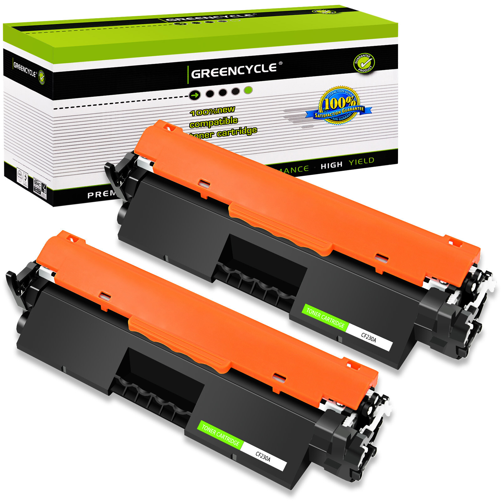 2PK CF230A 30A Toner Cartridges Fit for HP Laserjet Pro MFP M203d M227d M227fdw