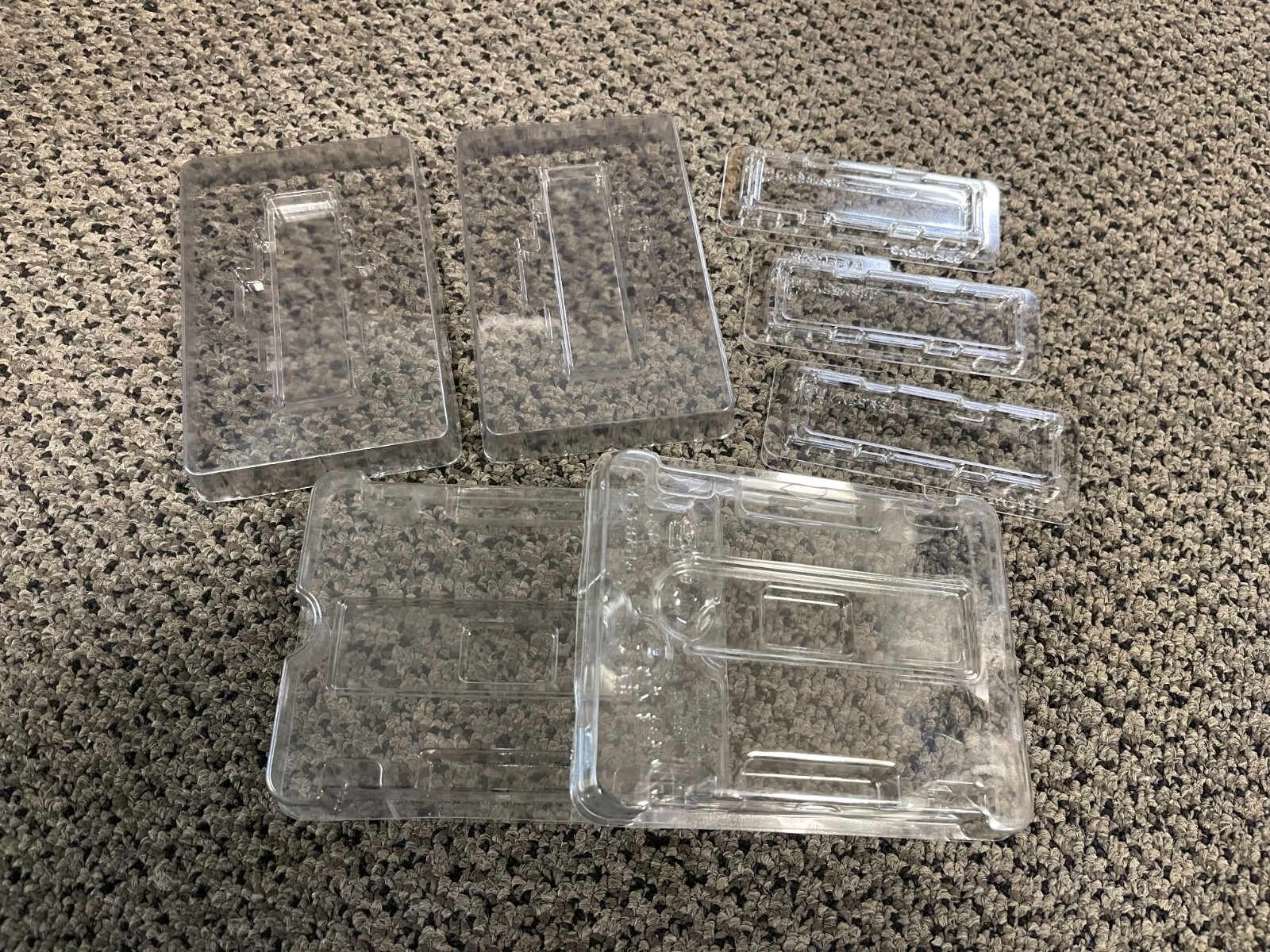 SSD M.2 2280 Plastic Storage Cases Clamshell – qty 5 – Mix lot
