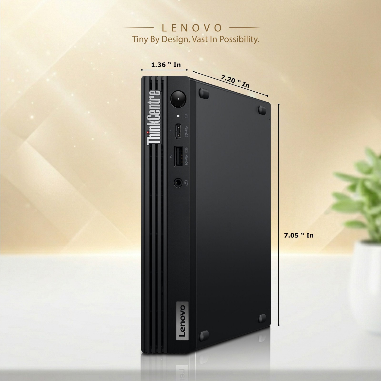 Lenovo M75q Gen 2 Tiny PC AMD 4650GE 32GB RAM 1TB SSD KB&M Wi-Fi Windows 11 Pro