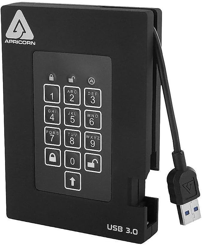 Aegis Fortress 2TB USB 3.0 External Hard Drive, Black New!!!