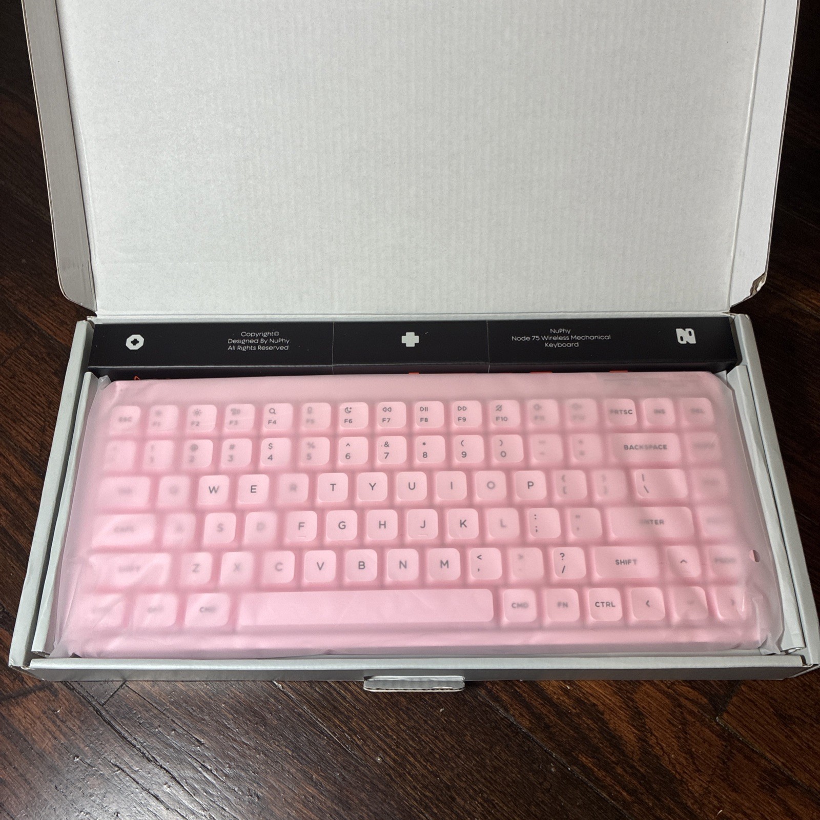 NuPhy Node75 Wireless Mechanical Keyboard 75% Hot Swappable Low Profile Pink