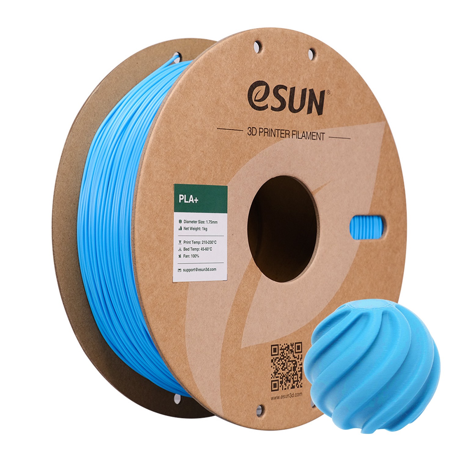 eSUN 1.75mm PLA+ 3D Printer Filament PLA PLUS High Speed &Eco Friendly 1KG Spool