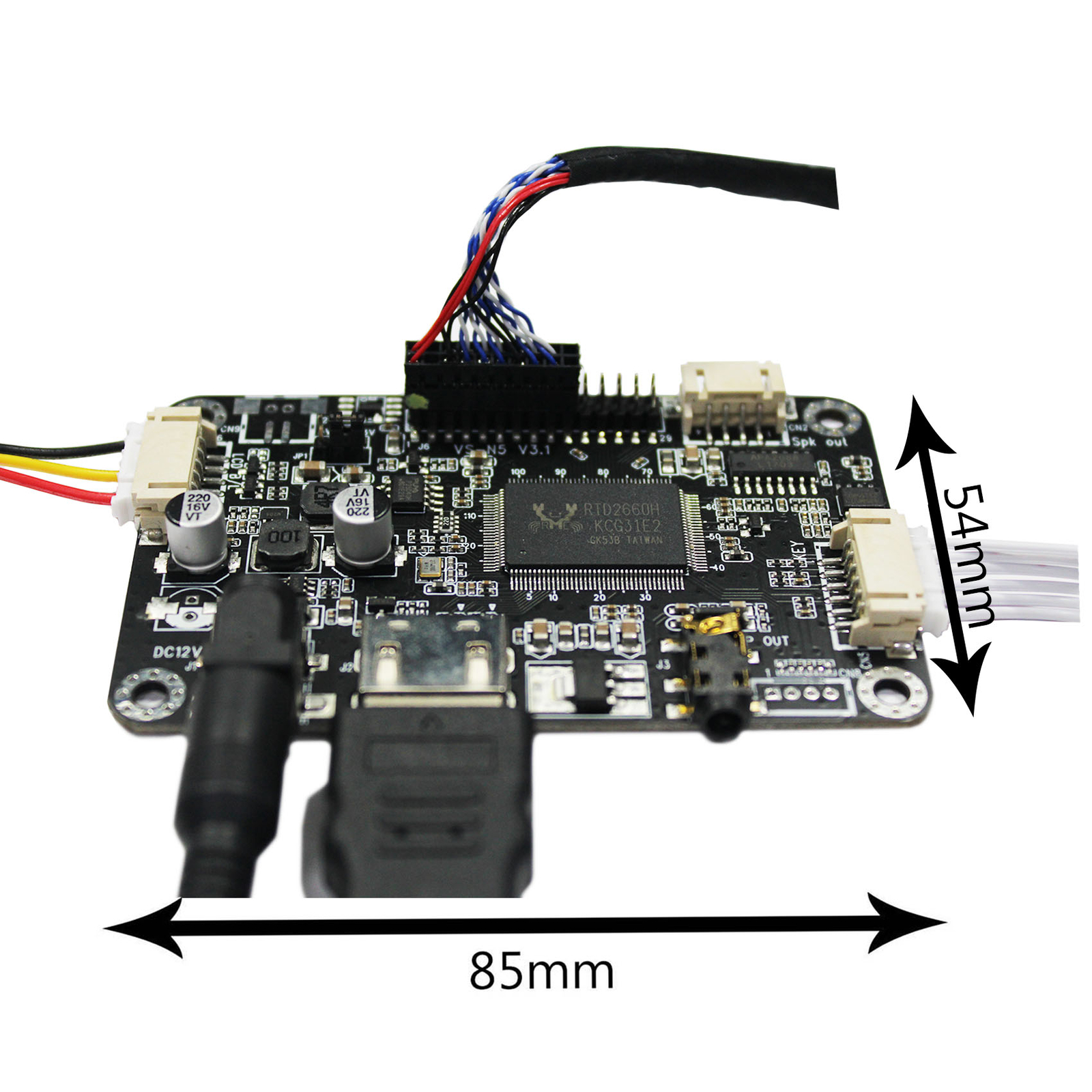 HDLCD Controller Board 12.1 in 1024X768 LCD Screen WLED Backlight