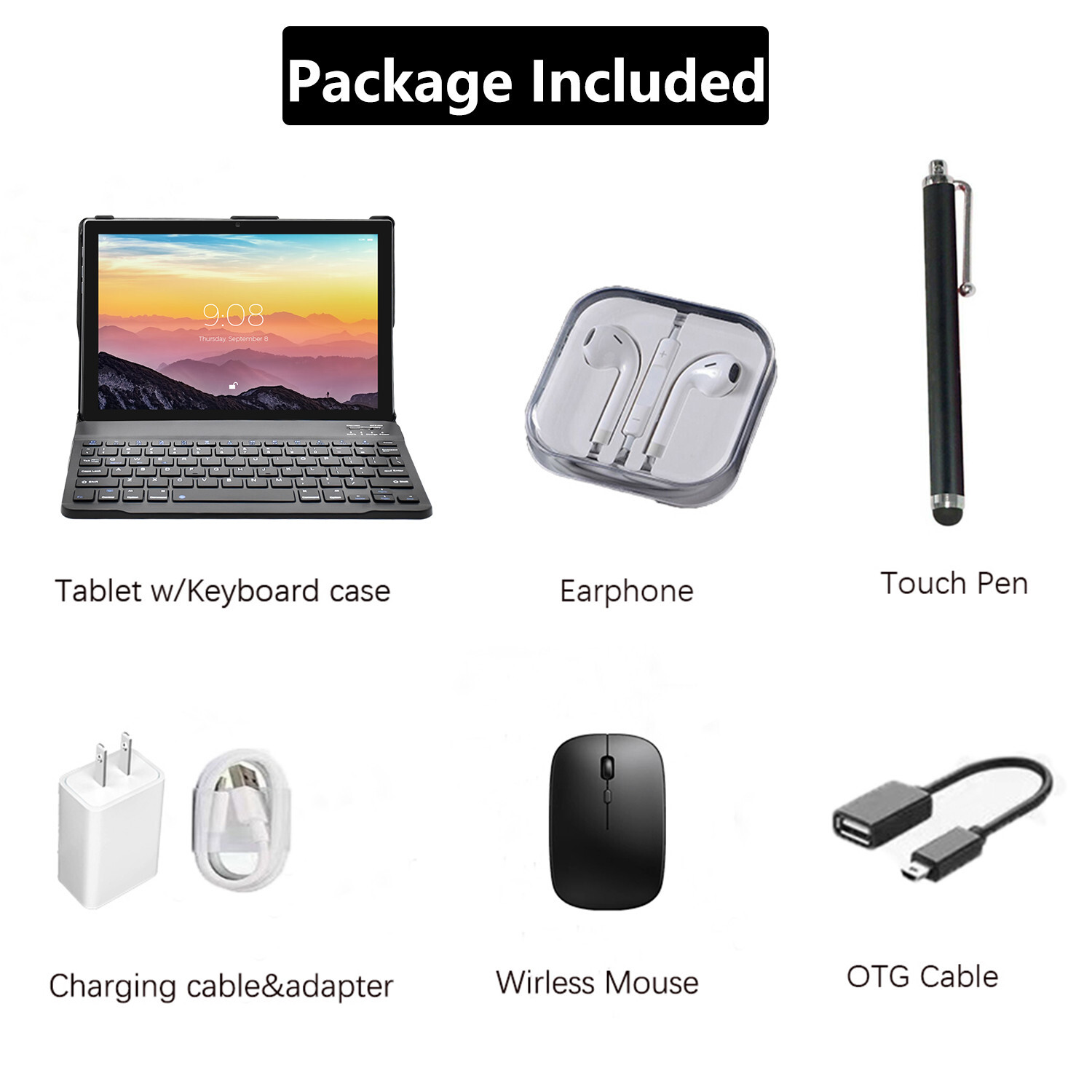 4G-LTE Android 10 Deca Core 10 Inch HD Tablet Computer PC IPS 8GB RAM 256G ROM