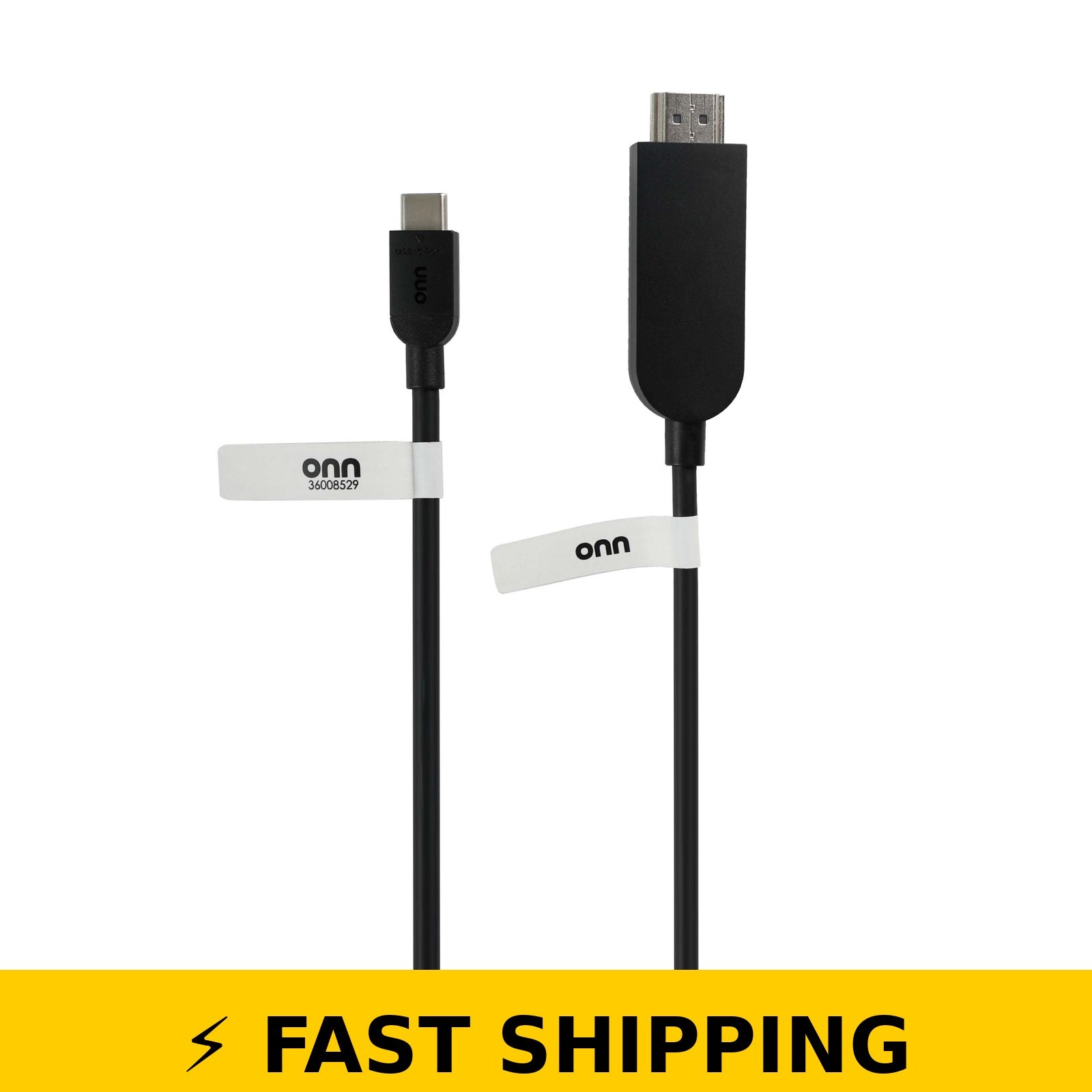 onn. USB-C to HDMI Cable 6ft 4K Output for Laptop Tablet Phone