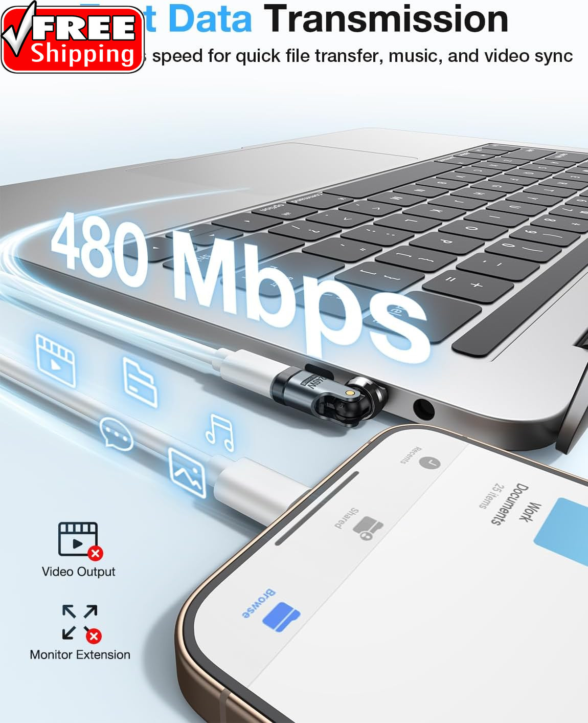 USB C Adapter [2-Pack], PD 240W USB C 90 Degree Adapter, USB Type C Right Angle