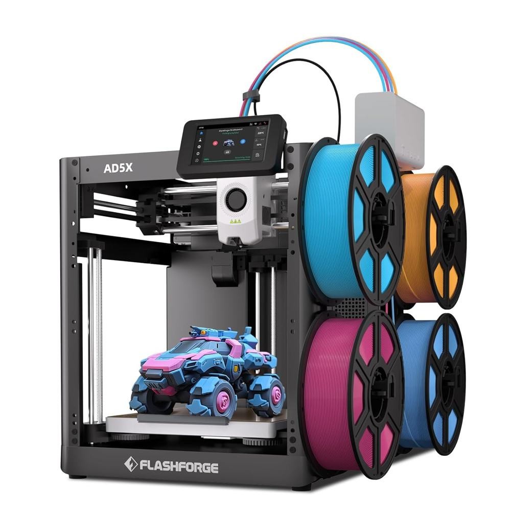 FLASHFORGE AD5X Multi-Color 3D Printer CoreXY 600mm/s High-Speed Auto Refill