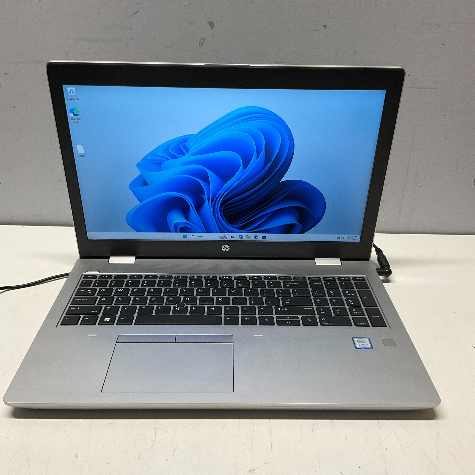 HP ProBook 650 G5 Intel i7-8665U 1.9GHz 4GB 256GB SSD Win 11 Laptop NO BATTERY