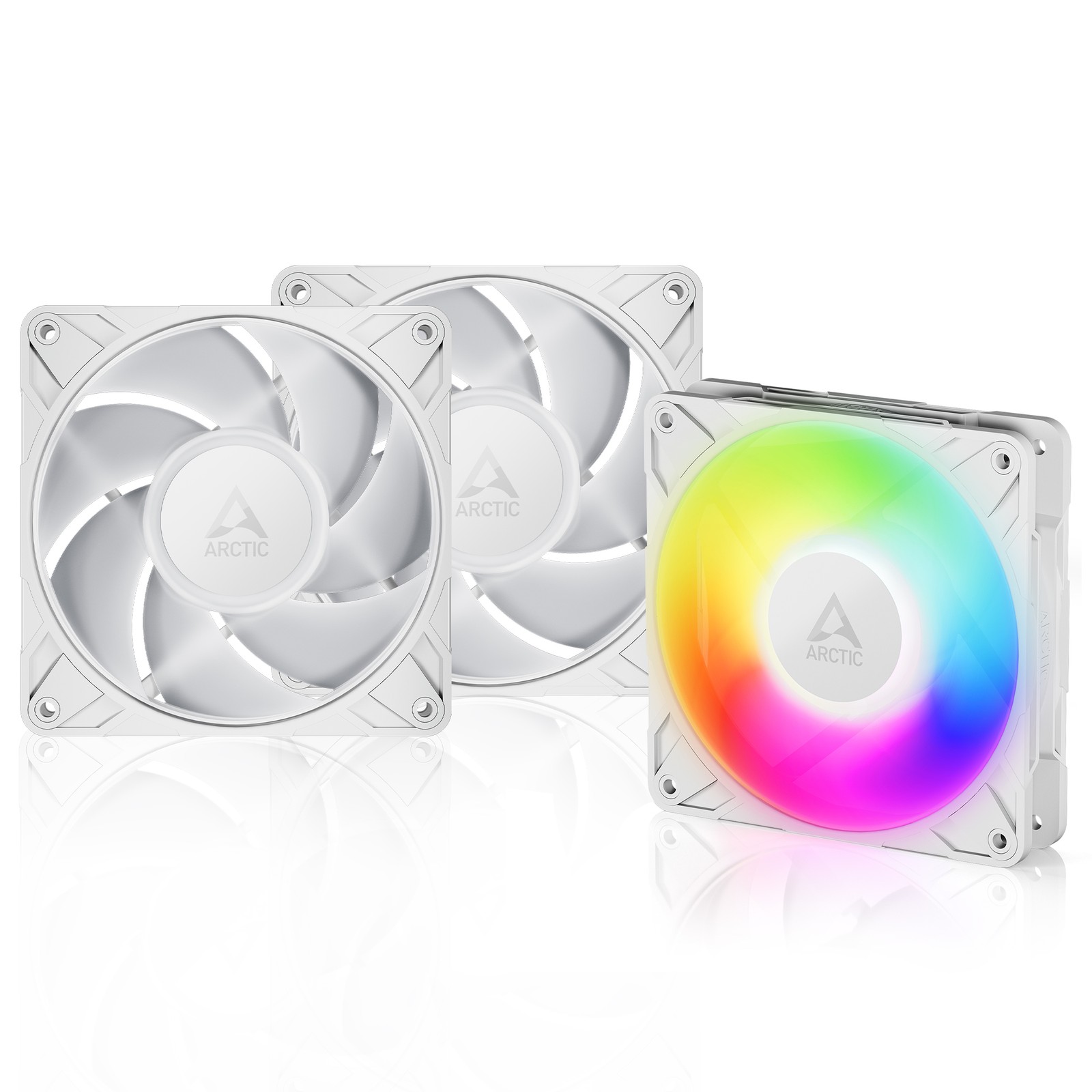 ARCTIC P12 Pro PST A-RGB (3 Pack) White Fan 120 mm PWM PC Case