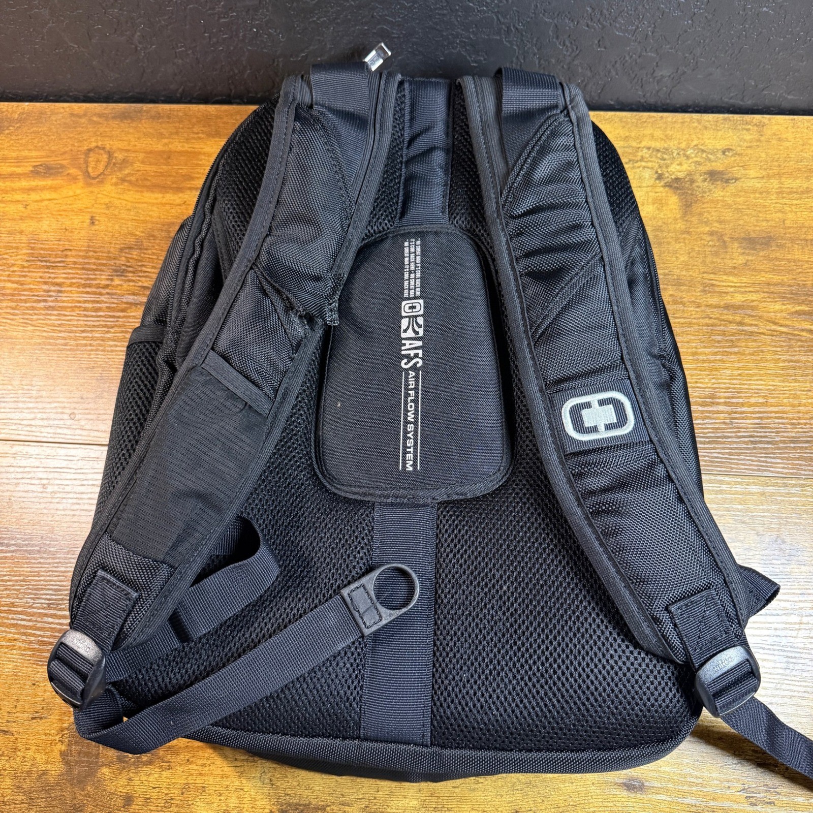 OGIO BrightView Black Ballistic Nylon Laptop Backpack Unisex One Size