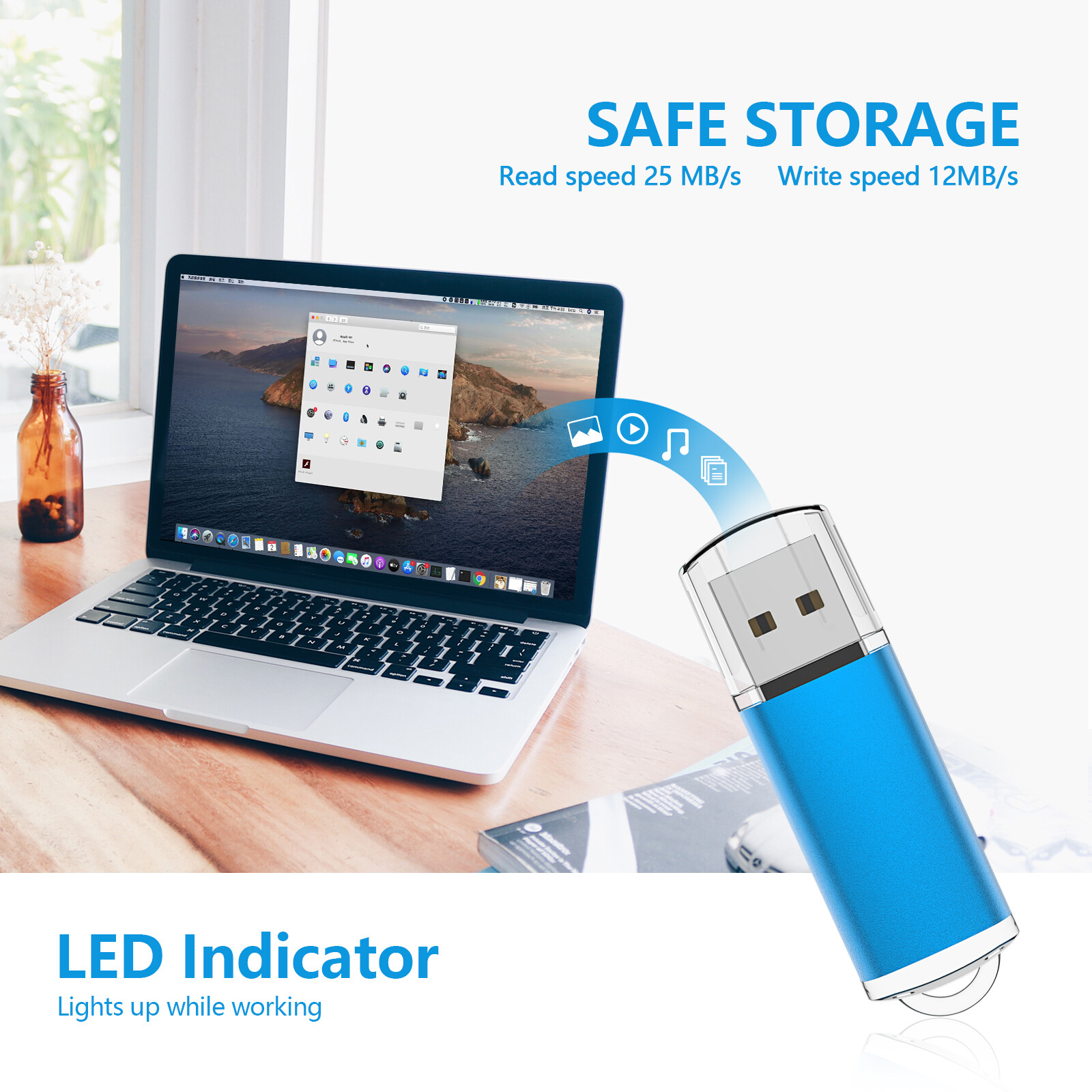 5/10PCS USB 2.0 Flash Drive TF Flash Memory Stick Thumb Pen Drive Storage Lot