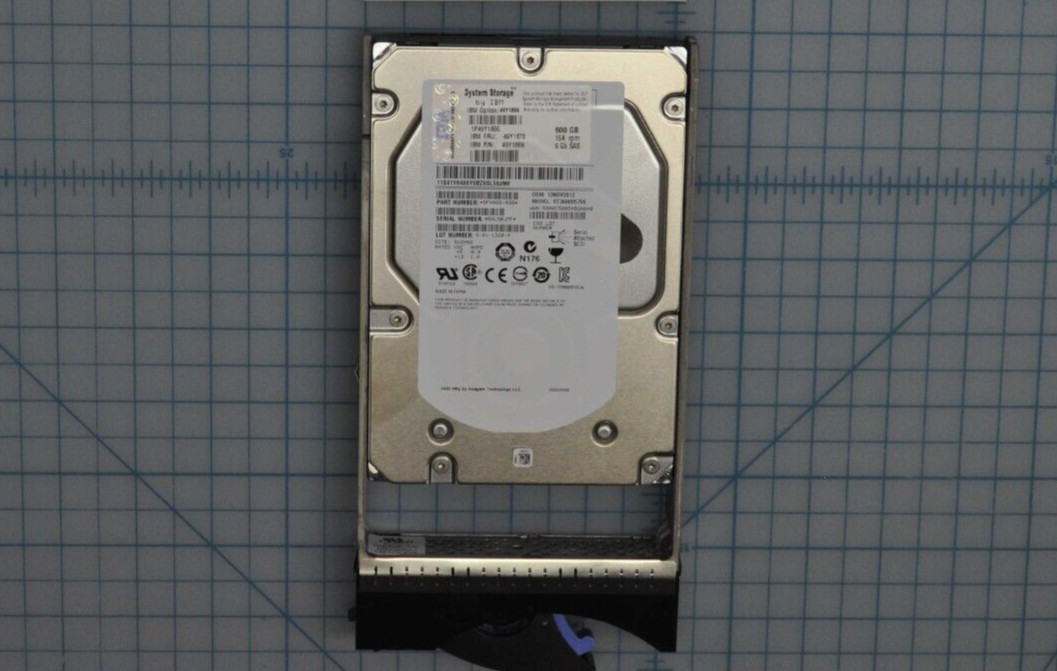 IBM 600Gb Hot Swap 3.5IN SAS-2 15K RPM Hard Drive Grade C 49Y1870