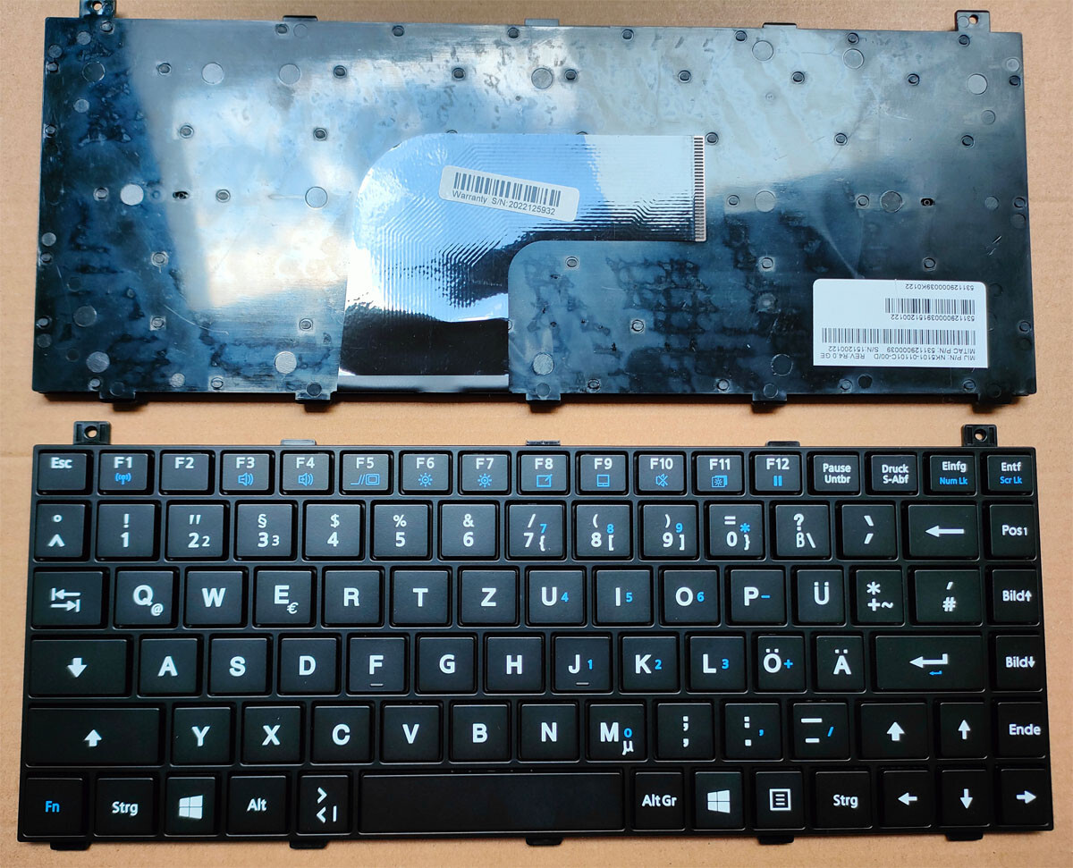 Keyboard Getac V110 G6, V110 G7 Keyboard German