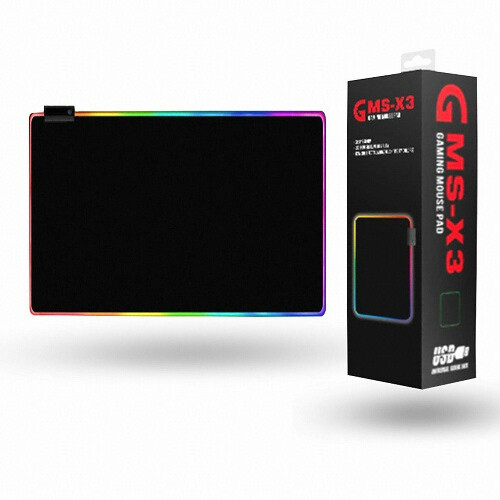 MARVO SCORPION GMS-X3 RGB 14 Mode Spectrum Mouse Mat 350x250mm – [F45]