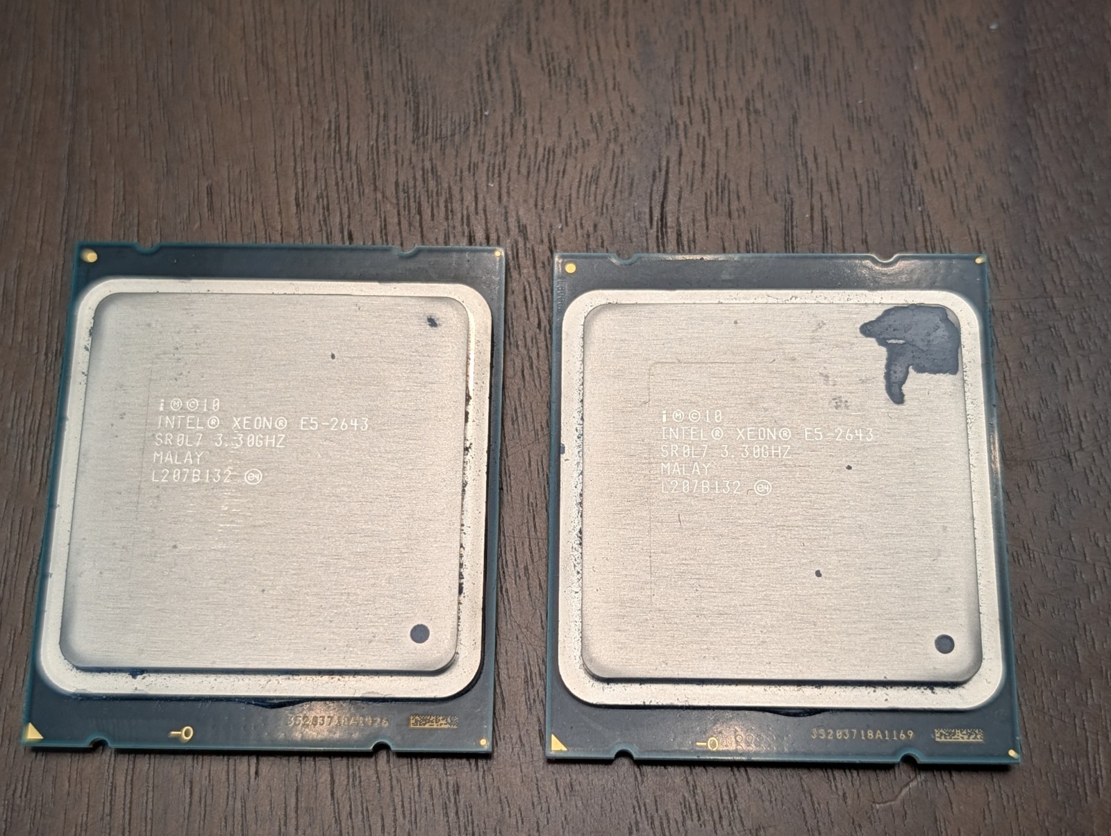 Lot of 7 Intel Xeon CPUs E5620 E5-2643 E5-4610 v4 LGA1366 LGA2011 LGA2011-3