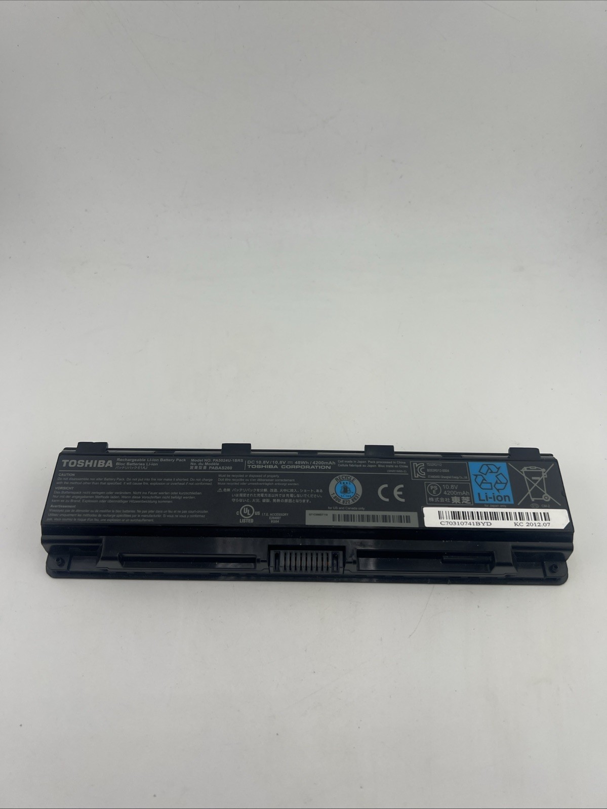 Toshiba PA5024U-1BRS Battery For Toshiba Satellite C850 PABAS260 C55T C855D 48WH