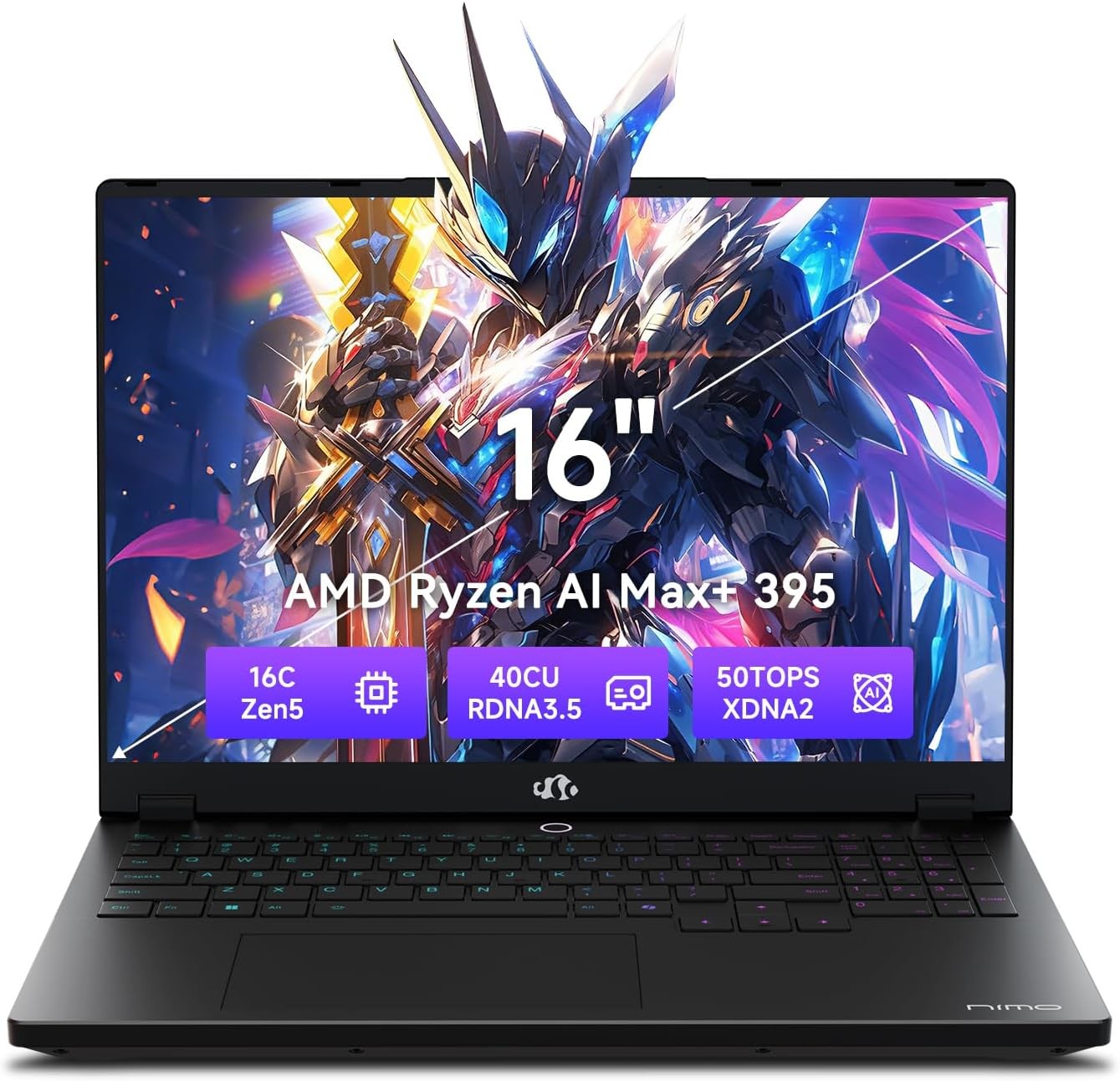 NIMO 2026 AI PC Laptop AMD Ryzen AI Max+ 395 128GB LPDDR5x 1/2/4/8TB SSD Linux