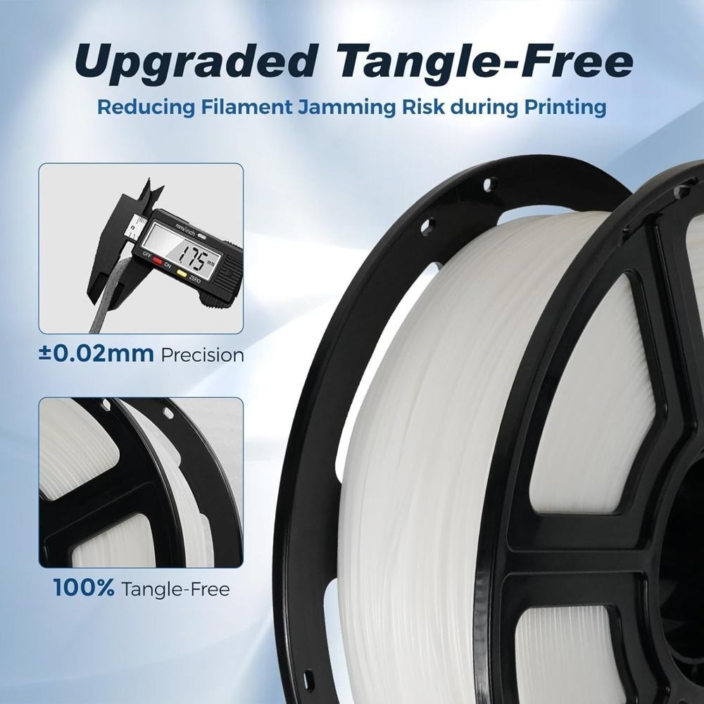 (BUY 2 GET 2 FREE,Add 4) FLASHFORGE 3D Printer Filament HS PETG Transparent US