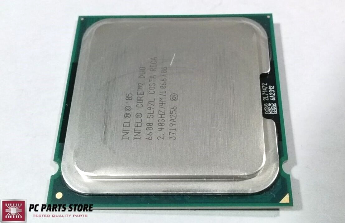 Intel Core 2 Duo E6600 2.40GHz Dual-Core 4MB LGA 775 SL9ZL CPU Processor 65W