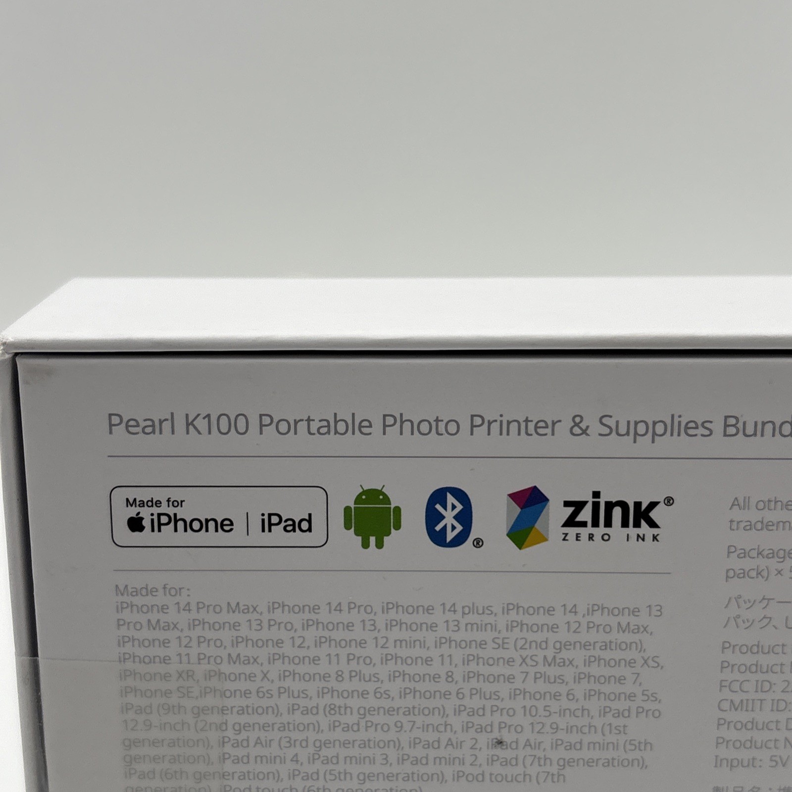 Liene K100 Photo Printer 2×3″ Mini Portable Instant Photo Printer New Sealed