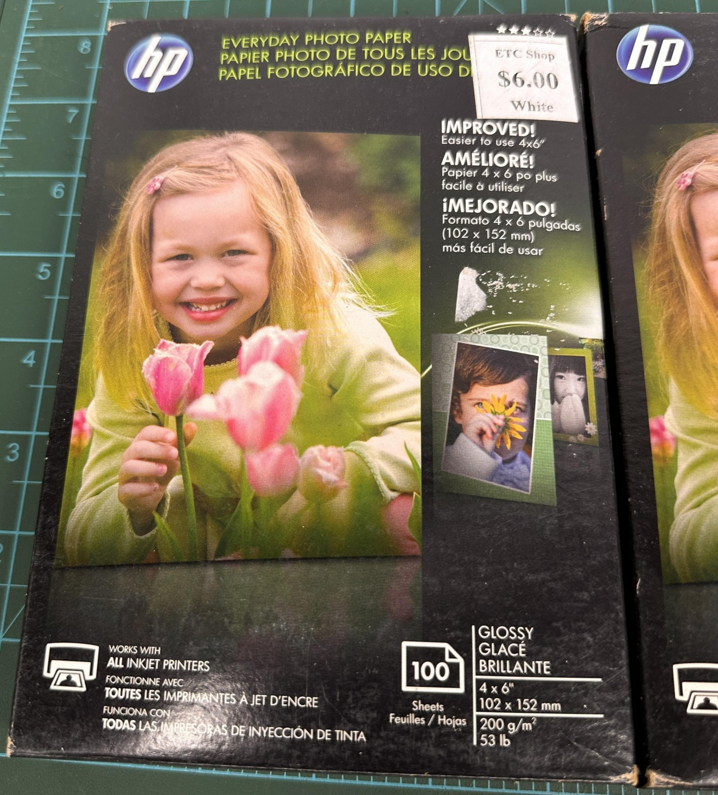 HP Everyday Photo Paper 4×6 Glossy White 100 Sheets CR759A Lot of 3 Inkjet 200g