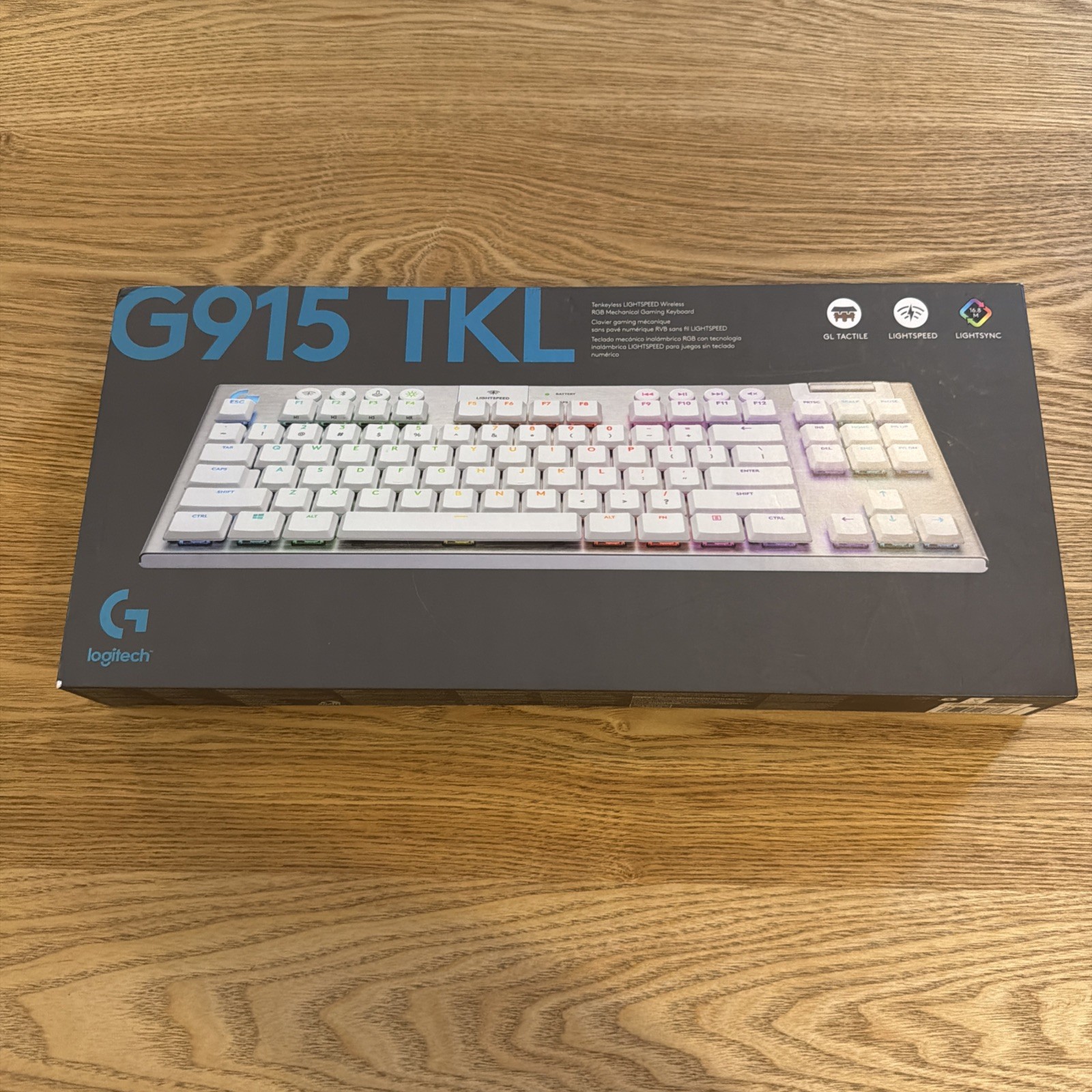 Logitech G915 TKL Wireless Gaming Tactile Keyboard, US International – White