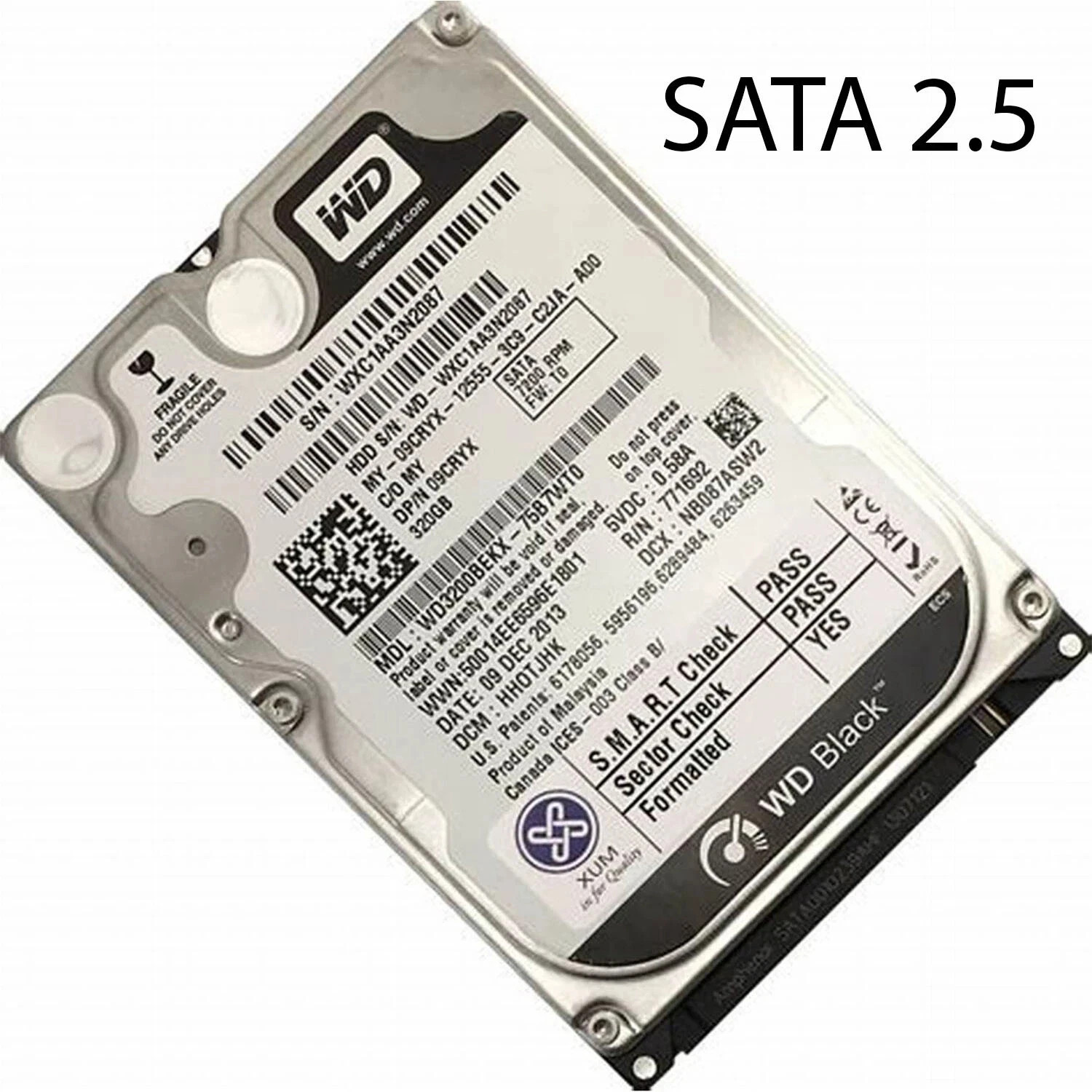 500GB HDD 2.5″ SATA Internal Laptop Hard Drive with Windows 10 Pro 64bit UEFI