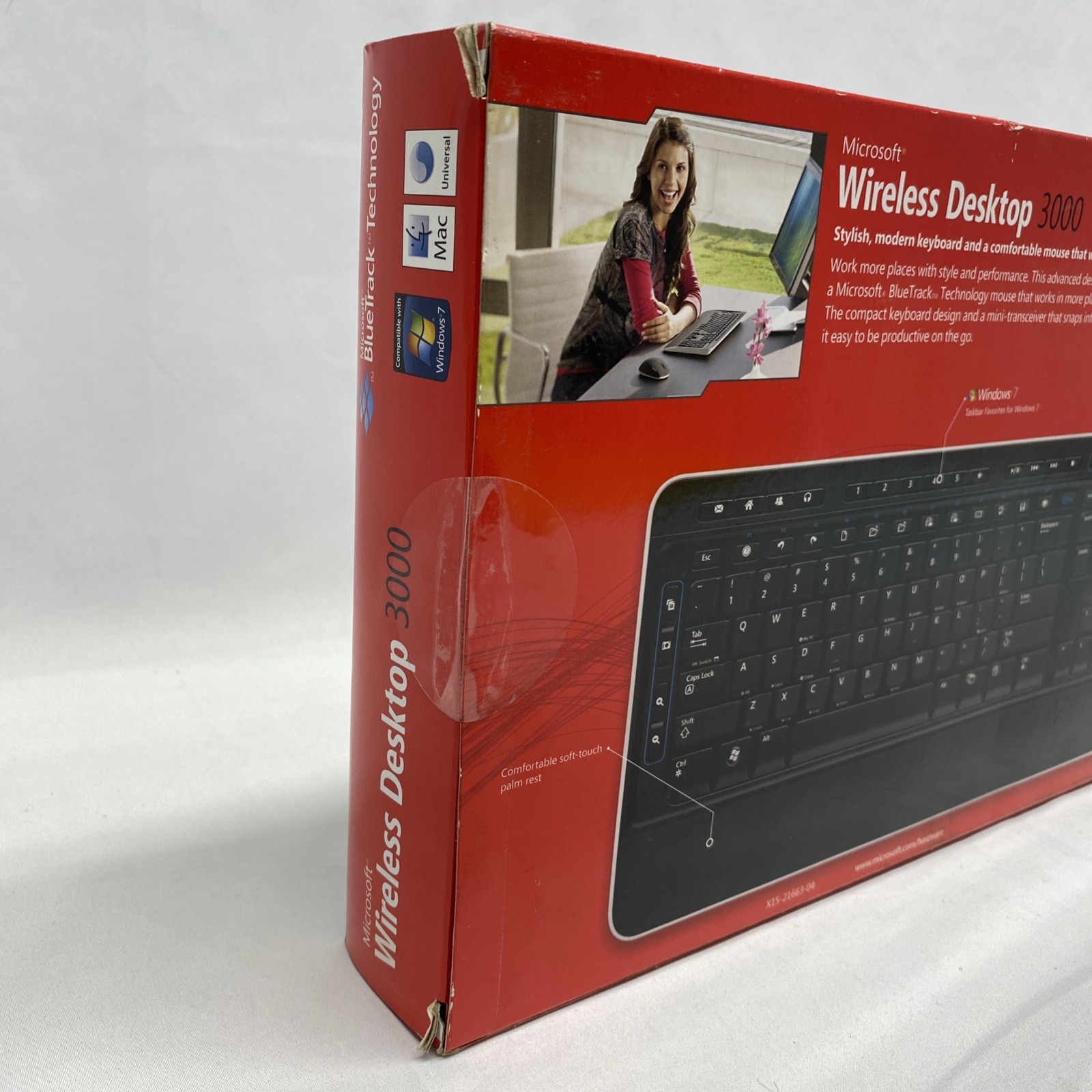 Microsoft Wireless Desktop 3000 Keyboard Bluetrack Tech KeyboardMouse Dongle