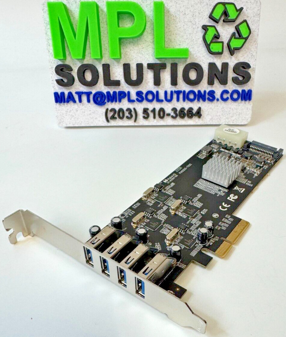 StarTech.com 4 Port USB 3.0 PCIe Card w/ 4 Dedicated 5Gbps Channels PEXUSB3S44V