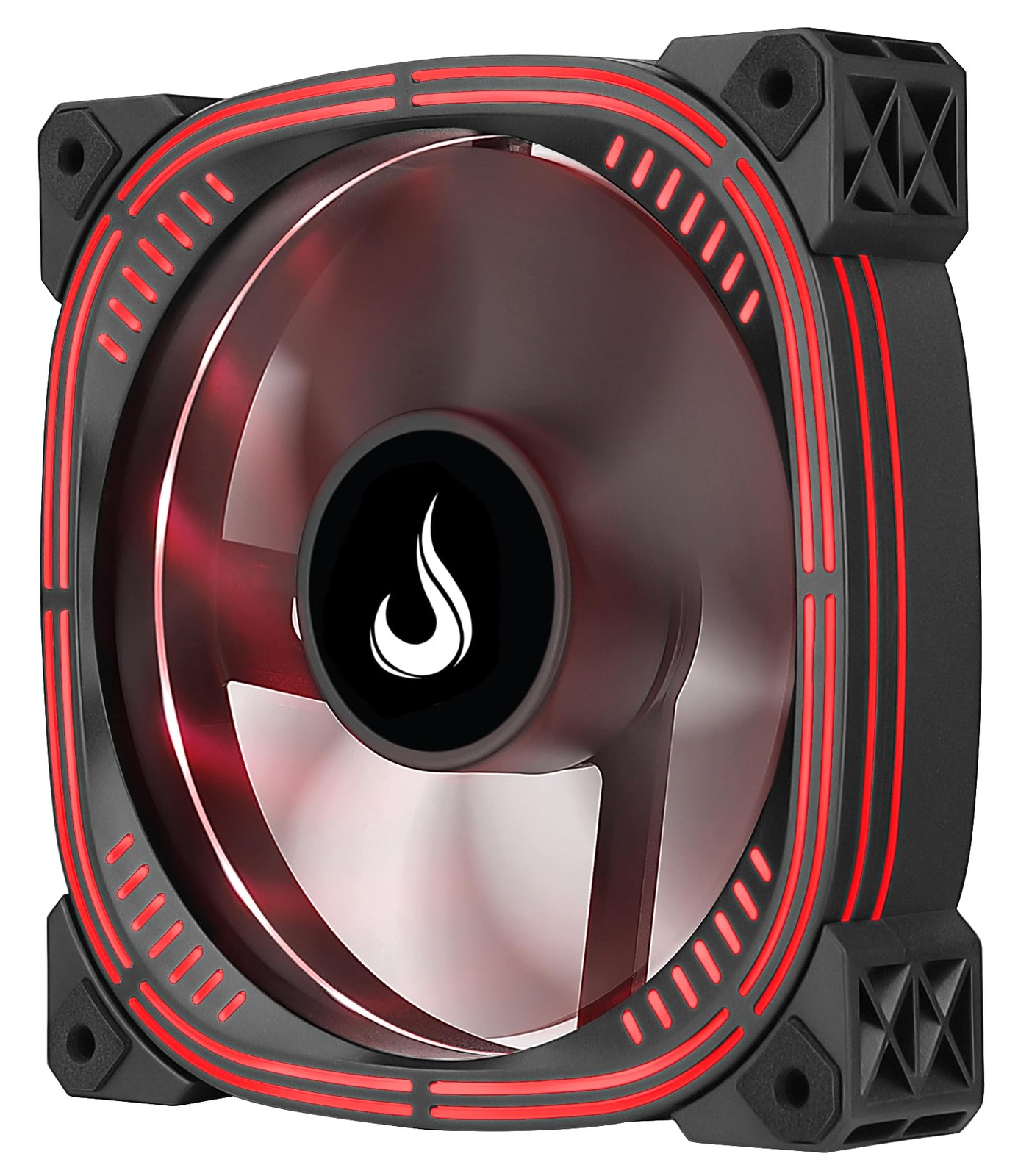 120mm RGB PC Case Fan 1500 RPM Silent Hydraulic Bearing Motherboard Sync – Black