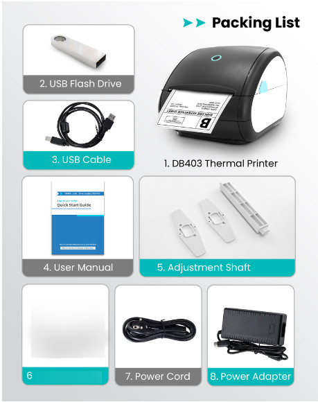VRETTI Bluetooth Thermal Shipping Label Printer 4×6 POSHMARK ETSY EBAY MERCARI